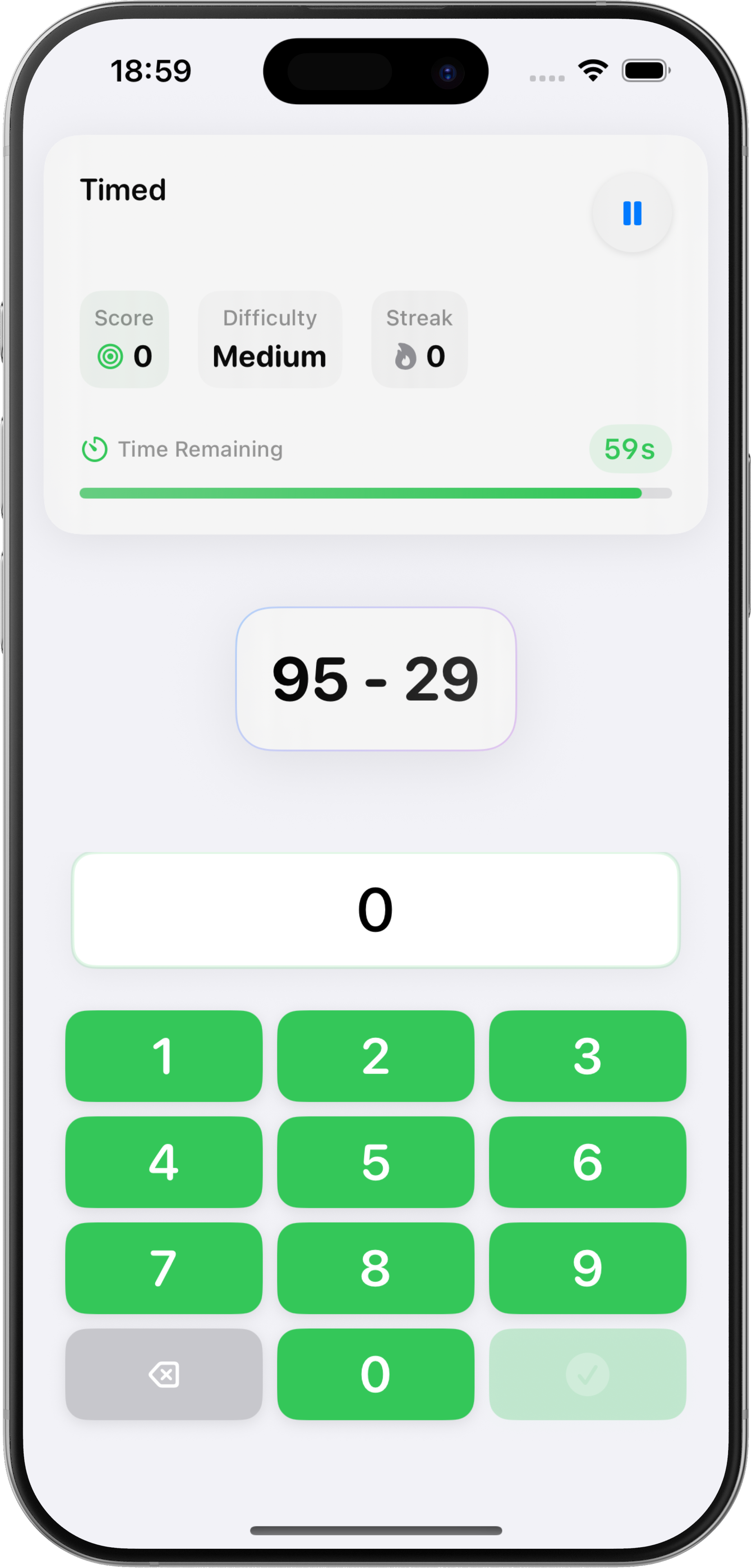 Mathema App Screenshot showing fun math games